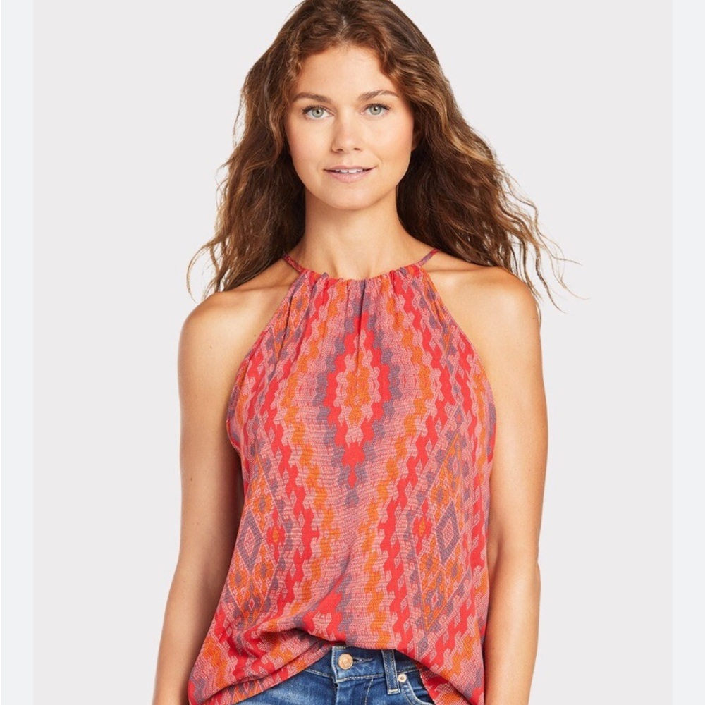 Evereve Allison Joy Alina Halter Tie Neck Tank